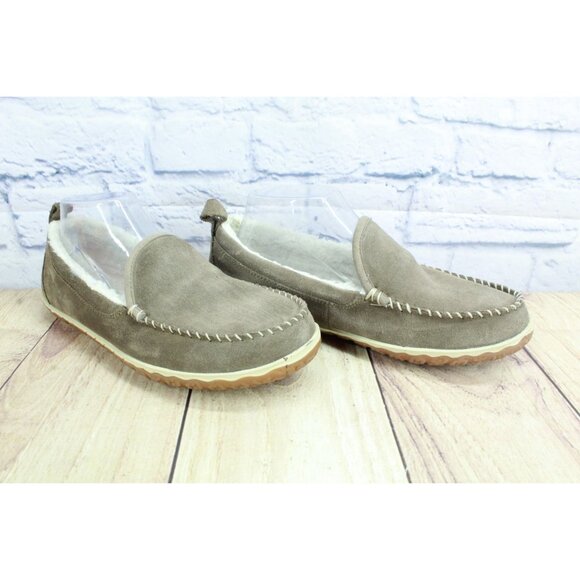 LL Bean Mountain Slippers Moccasin Dark Cement Size 8 M - Picture 3 of 9